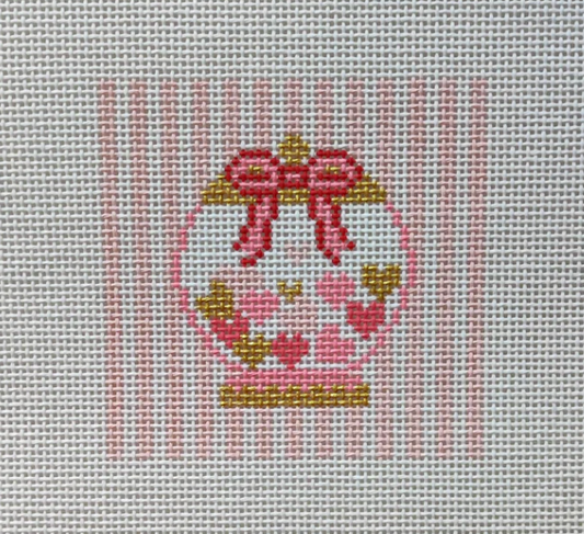 Heart Jar Needlepoint Canvas