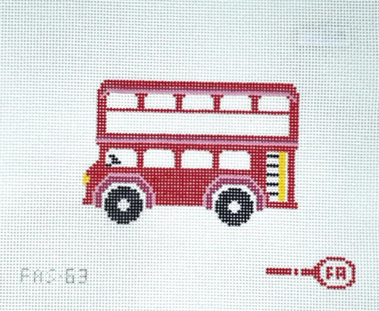 London Bus Needlepoint Canvas