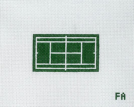 Mini Tennis Court Needlepoint Canvas