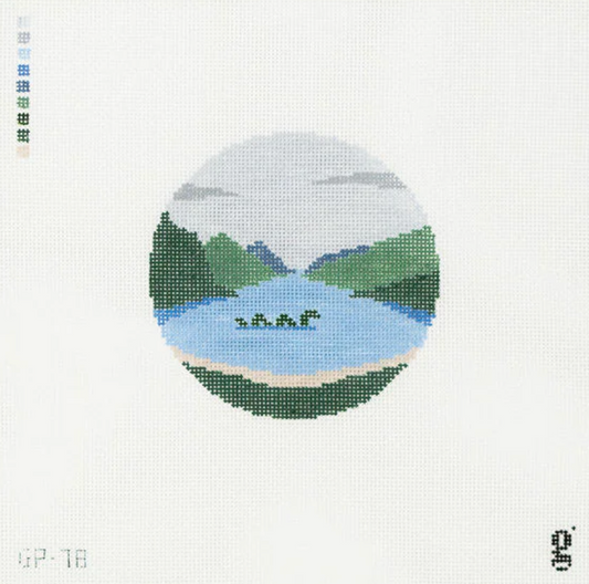 Nessie Round Needlepoint Canvas