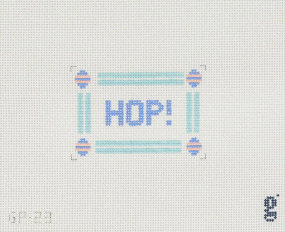 Hop! Needlepoint Canvas