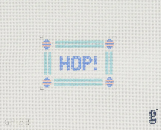Hop! Needlepoint Canvas