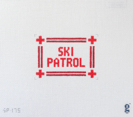Ski Patrol Needlepoint Canvas