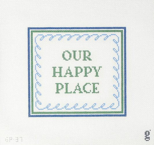 Our Happy Place Needlepoint Canvas