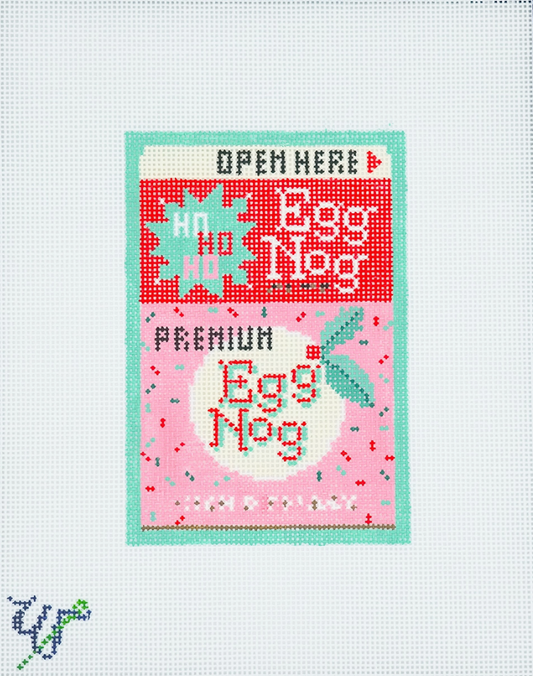 Egg Nog Carton Needlepoint Canvas