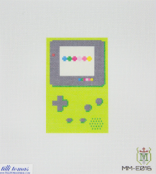 Green Gameboy Needlepoint Canvas
