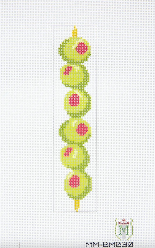 Olive Skewer Needlepoint Canvas