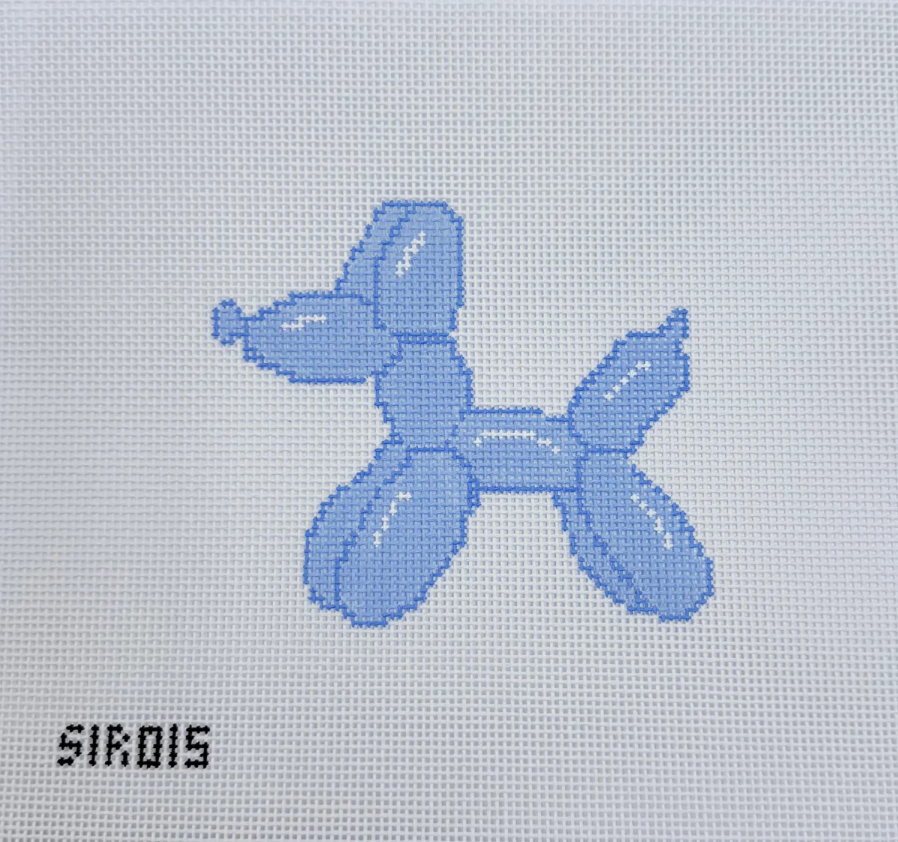 Party Animal Balloon Dog Needlepoint Canvas