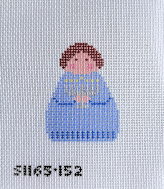 Menorah Stitch-It Angel Needlepoint Canvas