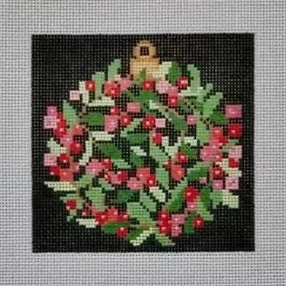 Mistletoe Ball Needlepoint Canvas