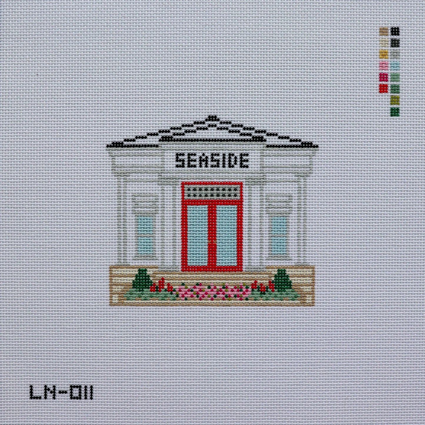 Seaside Post Office Needlepoint Canvas