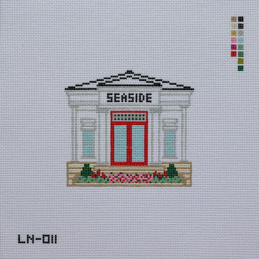Seaside Post Office Needlepoint Canvas
