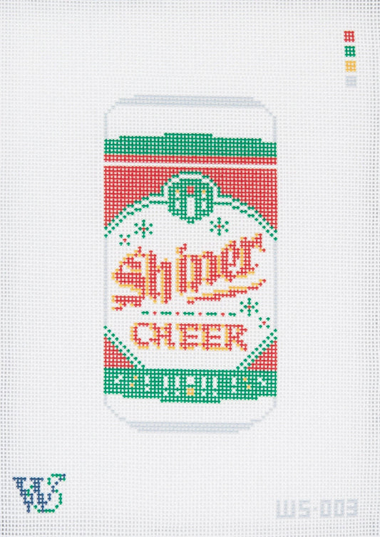 Shiner Cheer Can Needlepoint Canvas