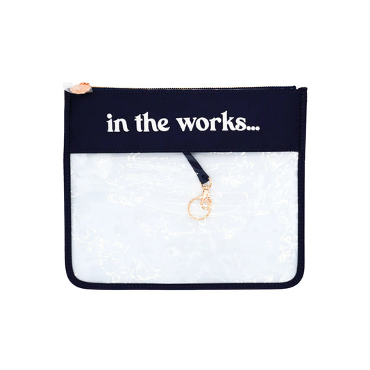 Tiny In the Works Project Bag - Navy