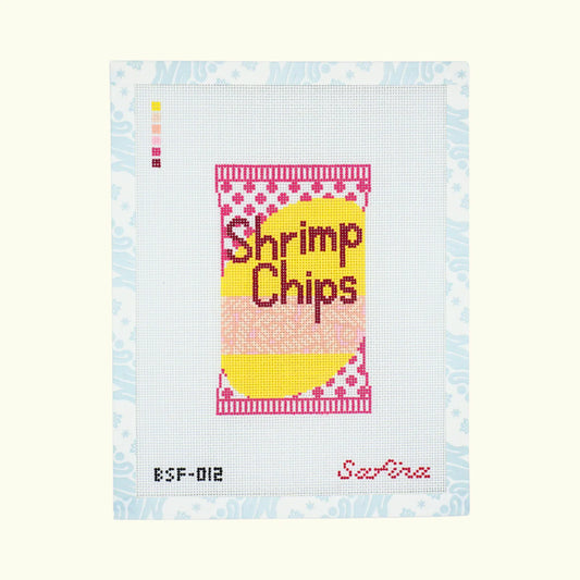 Shrimp Chips Needlepoint Canvas