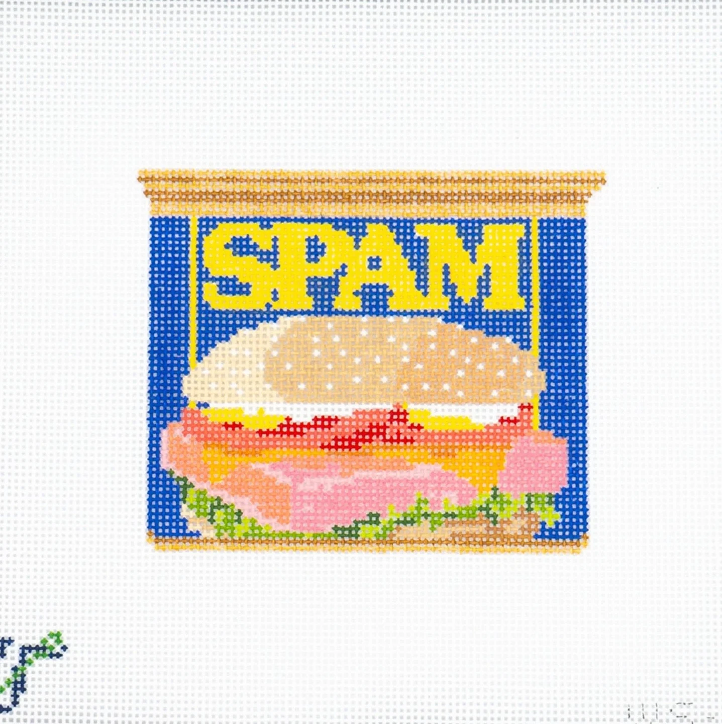 Spam Needlepoint Canvas