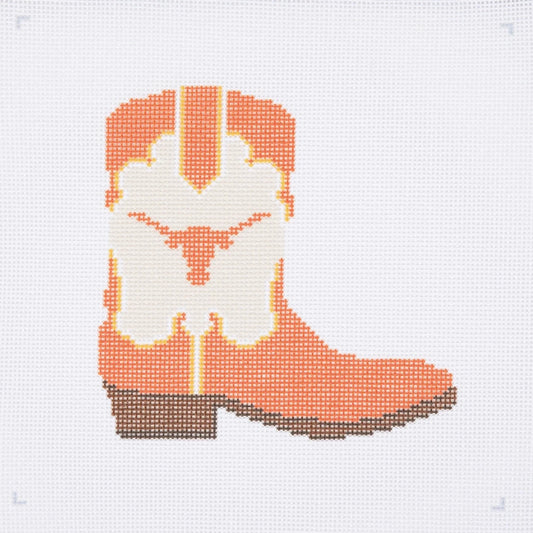 Texas Boot Needlepoint Canvas