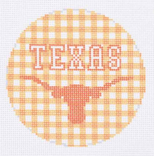 Texas Round Needlepoint Canvas