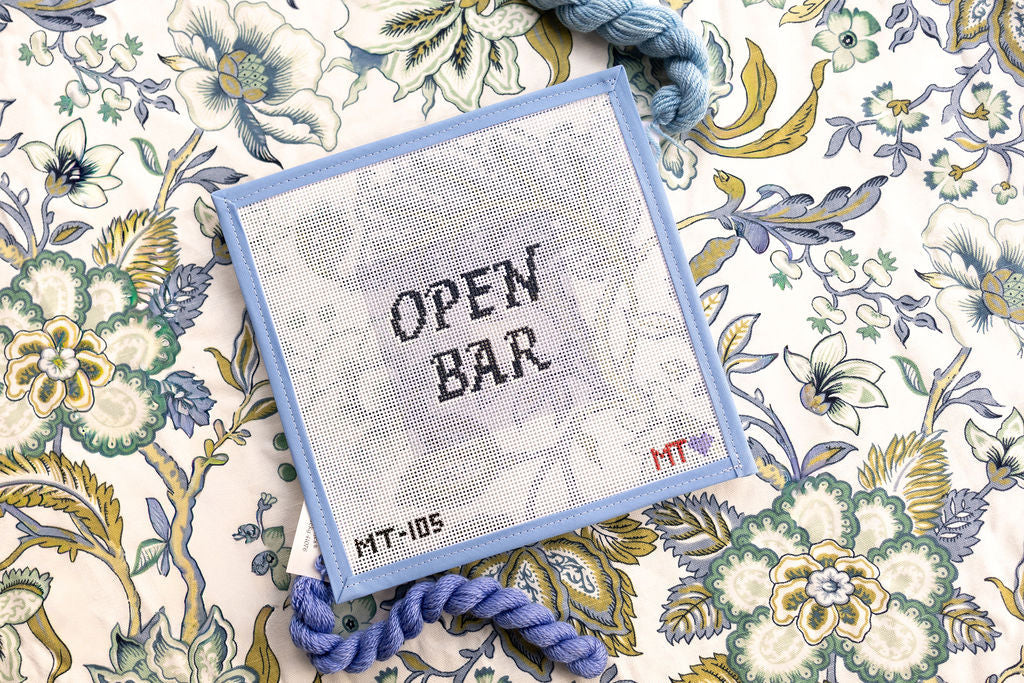 Open Bar Needlepoint Canvas