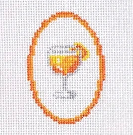 Mini Aperol Spritz Needlepoint Canvas
