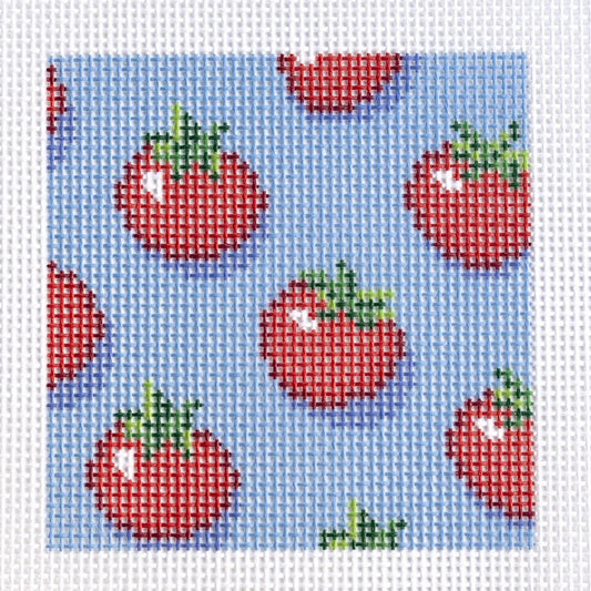 Cherry Tomato Coaster Needlepoint Canvas