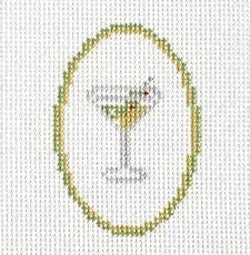 Mini Martini Needlepoint Canvas