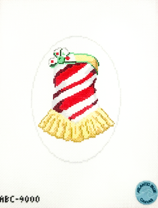 Rockette - Candy Cane Dress Needlepoint Canvas