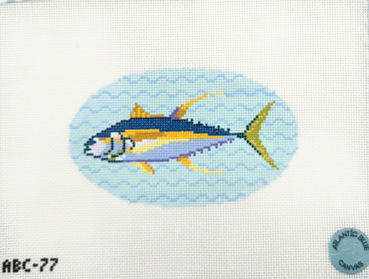 Yellowfin Tuna Needlepoint Canvas