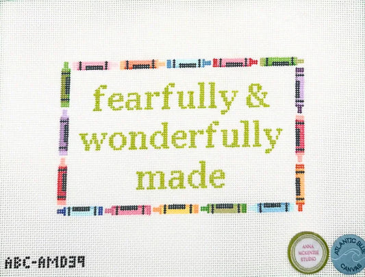 Fearfully and Wonderfully Made Needlepoint Canvas
