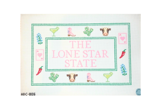 The Lone Star State: Texas Needlepoint Canvas