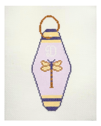 Dragonfly Inn Hotel Key Needlepoint Canvas
