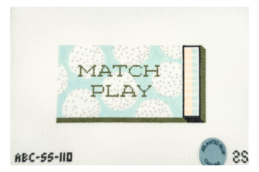 Match Play Golf Matchbook Needlepoint Canvas