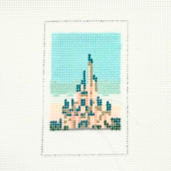 Magical Castle Polaroid Needlepoint Canvas