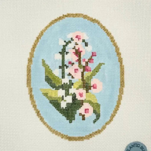 May Birth Flowers Needlepoint Canvas