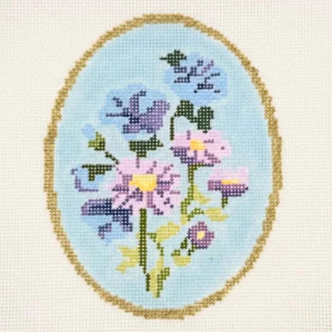 September Birth Flowers Needlepoint Canvas