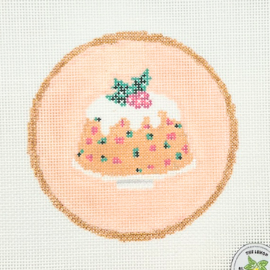 Fruitcake Round Needlepoint Canvas