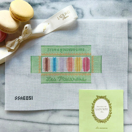 3D Macaron Box Needlepoint Canvas