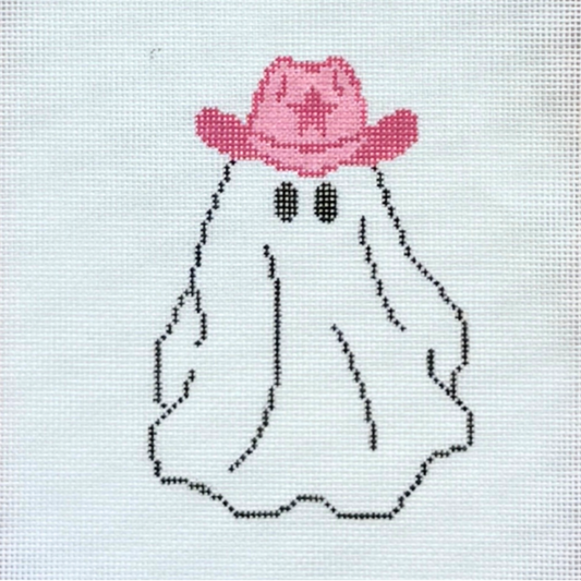 Cowgirl Ghost Needlepoint Canvas