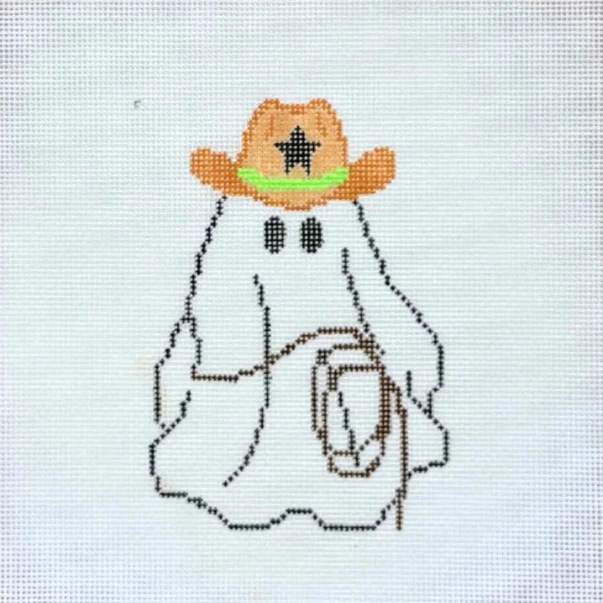 Cowboy Ghost Needlepoint Canvas