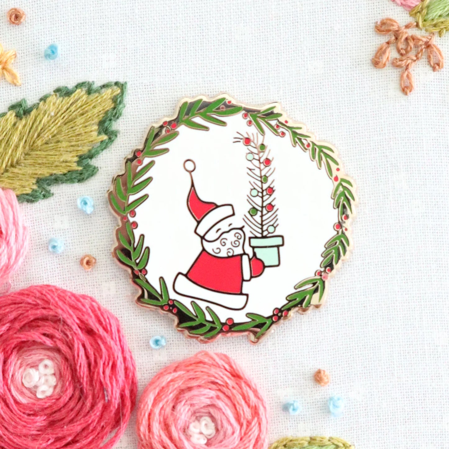 Vintage Santa Needle Minder