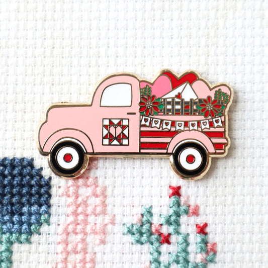 Valentine's Vintage Truck Needle Minder