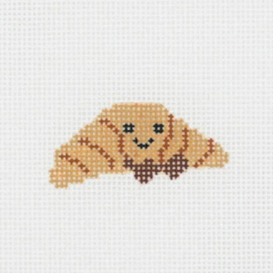 Mini Croissant Needlepoint Canvas