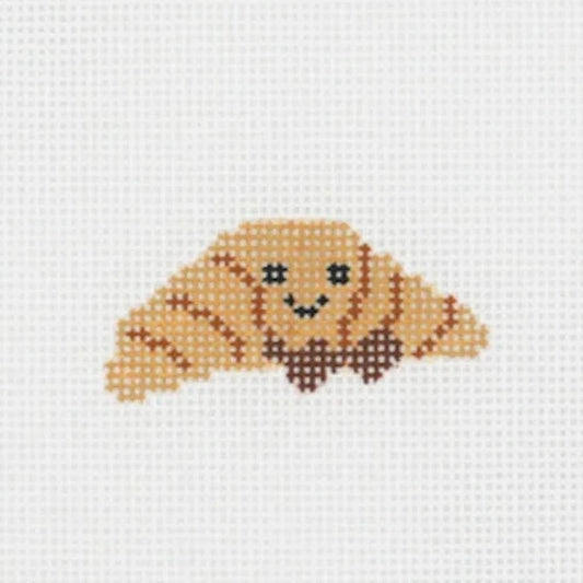 Mini Croissant Needlepoint Canvas