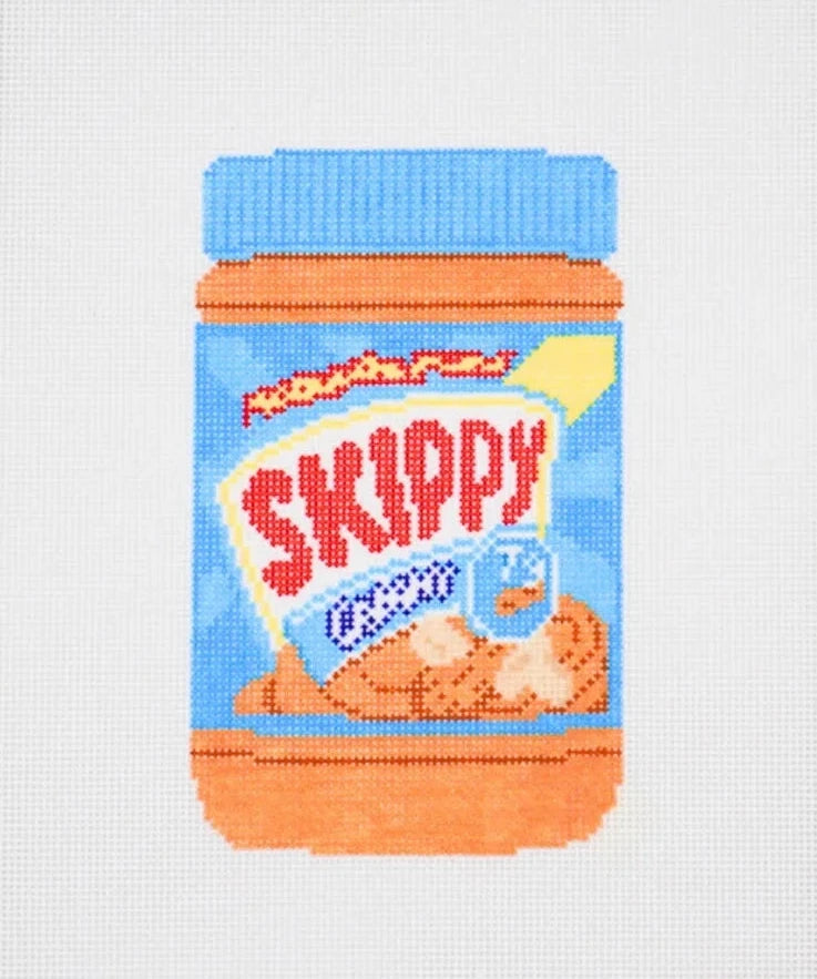 Peanut Butter Jar Needlepoint Canvas