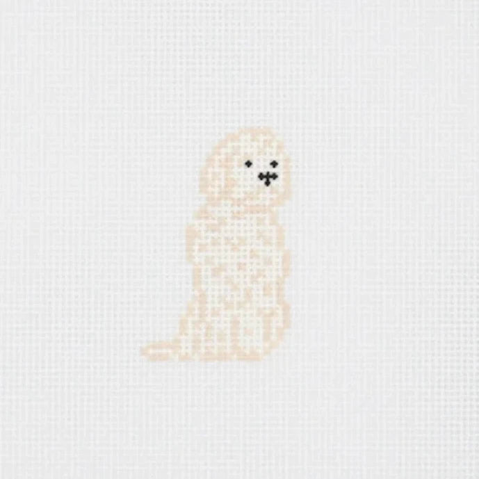 Mini Golden Doodle Needlepoint Canvas