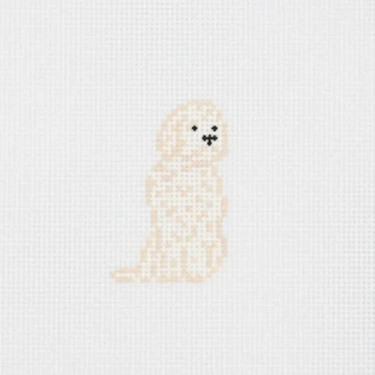 Mini Golden Doodle Needlepoint Canvas