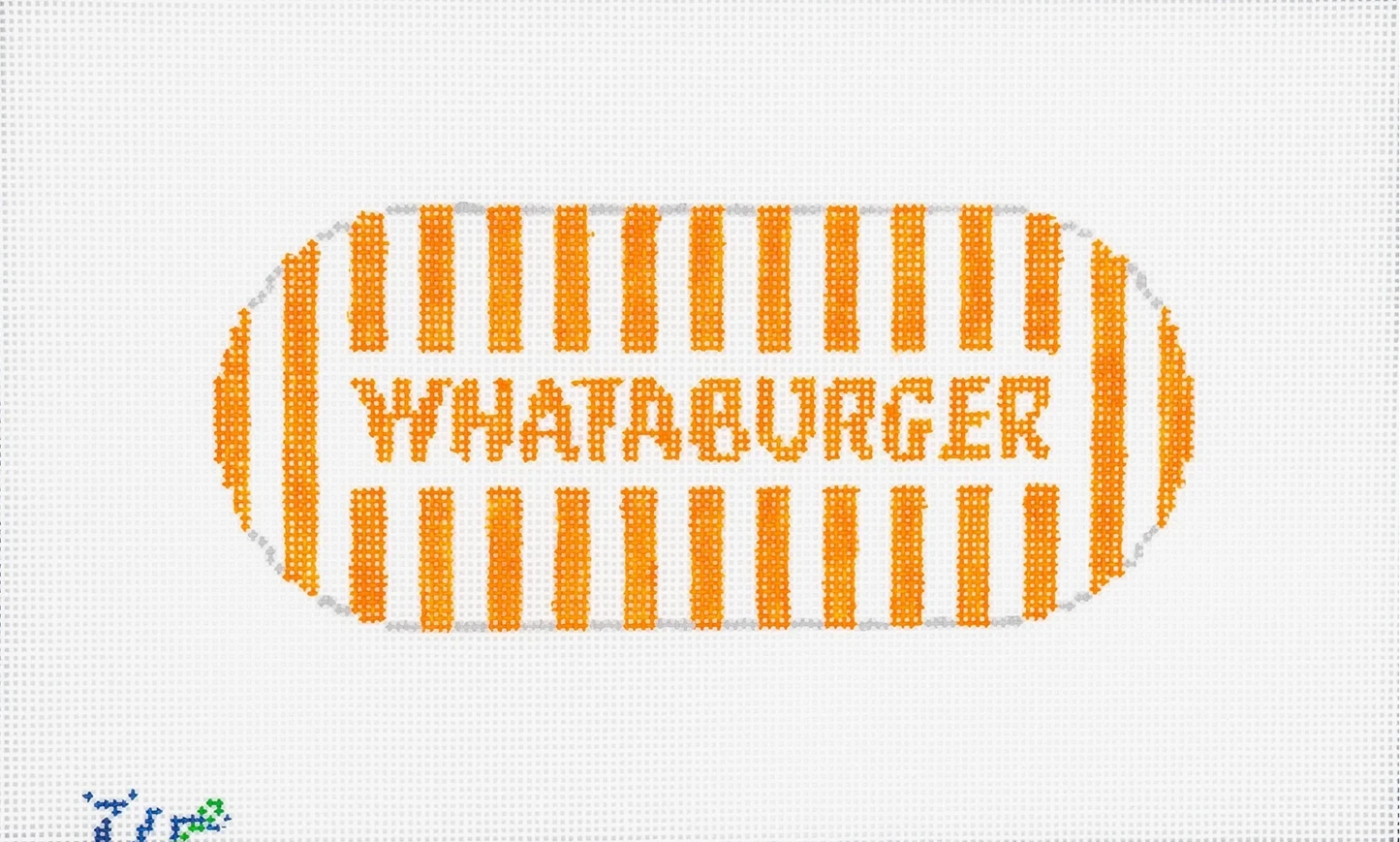 Whataburger Needlepoint Canvas