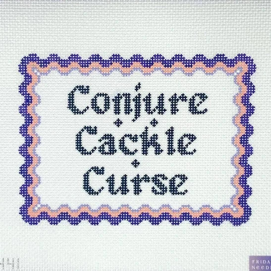 Witch's Live Love Laugh Needlepoint Canvas