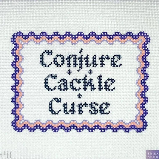 Witch's Live Love Laugh Needlepoint Canvas