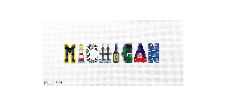 Michigan Mini Needlepoint Canvas